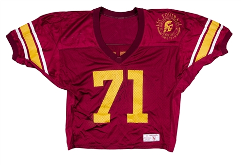 Circa 1992-1994 Tony Boselli Game Used & Signed USC Trojans Jersey (Beckett)